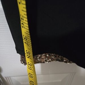 Alex Marie Elegant Sequin Gold-Black Pants